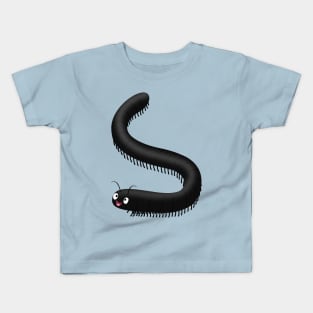 Cute millipede cartoon illustration Kids T-Shirt